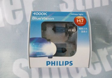 Лампочка Philips Blue Vision 4000k H7 (2 шт.)