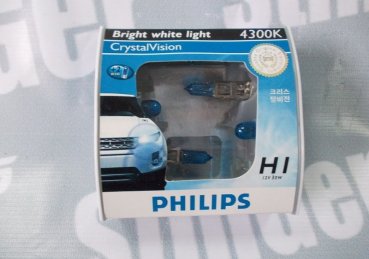 Лампочка Philips Crystal Vision 4300k H1 (2шт.)
