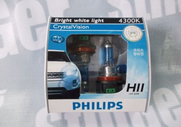 Лампочка Philips Crystal Vision 4300k H11 (2 шт.)