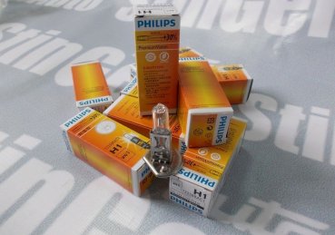 Лампочка Philips H1 +30%