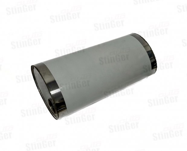Глушитель прямоточный универсальный STINGER Ф51 нержавейка (боковое расположение)
