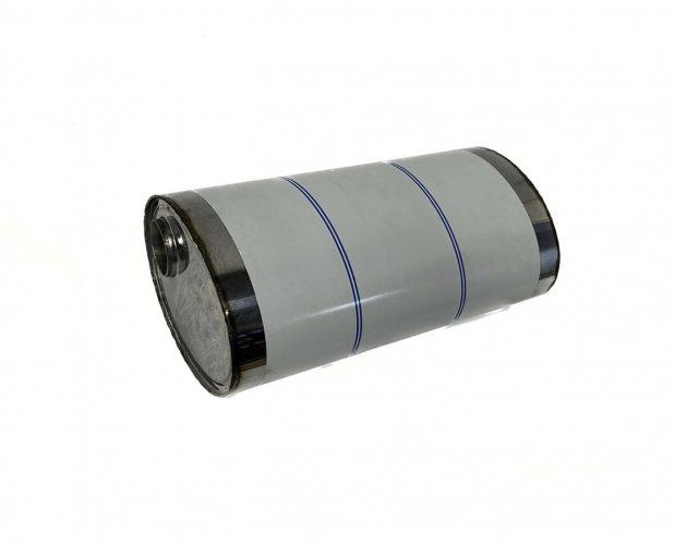 Глушитель прямоточный универсальный STINGER Ф55 нержавейка (диагональный)