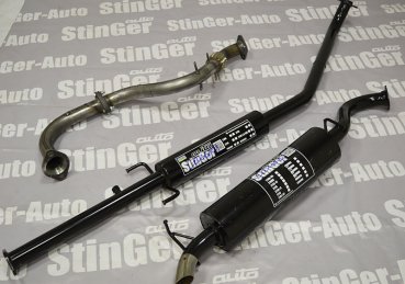 Комплект прямоточный вставка+резонатор+глушитель Lifan Solano I 1.6L