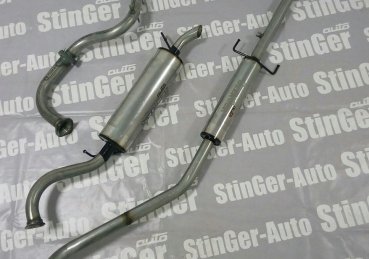 Комплект прямоточный вставка+резонатор+глушитель Lifan Solano I 1.6L НЕРЖАВЕЙКА