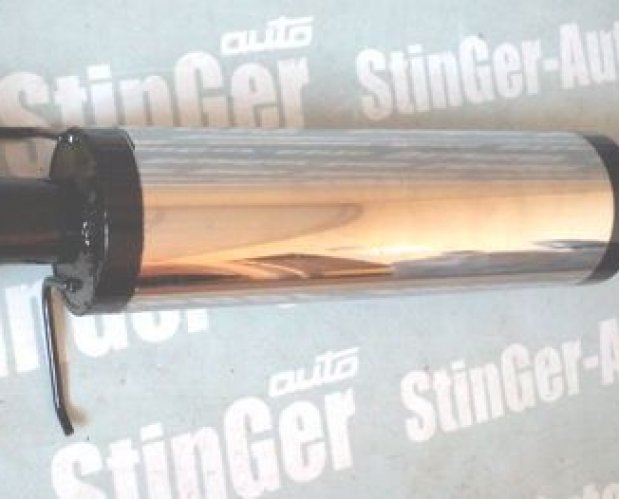 Глушитель прямоточный раздвоенный для ВАЗ 2108, 2109 с насадками Стингер