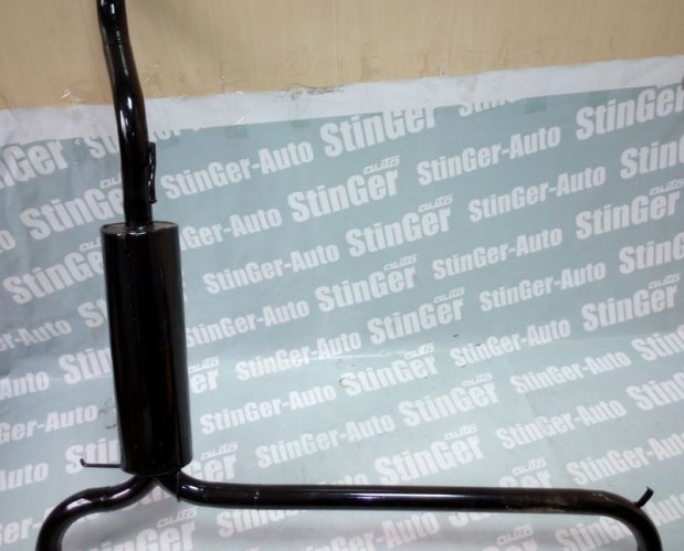 Глушитель прямоточный Stinger Спорт ВАЗ 2108-09 раздвоенный без насадок