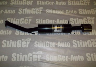 Глушитель прямоточный спортивный основной 'StinGer' ВАЗ 2113-14 с насадкой Ф 63.5 мм