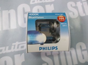 Лампочка Philips Blue Vision 4000k H4 (2 шт.)