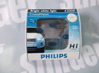 Лампочка Philips Crystal Vision 4300k H1 (2шт.)