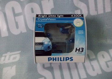 Лампочка Philips Crystal Vision 4300k H3 (2 шт.)