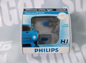 Лампочка Philips Diamond Vision 5000k H1 (2 шт.)