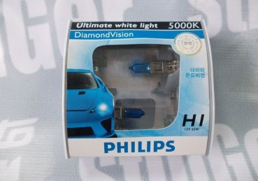 Лампочка Philips Diamond Vision 5000k H1 (2 шт.)