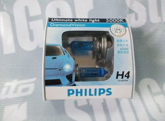 Лампочка Philips Diamond Vision 5000k H4 (2 шт.)